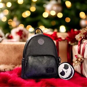 Disney Loungefly The Nightmare Before Christmas Jack Skellington w/Coin Bag  🆕